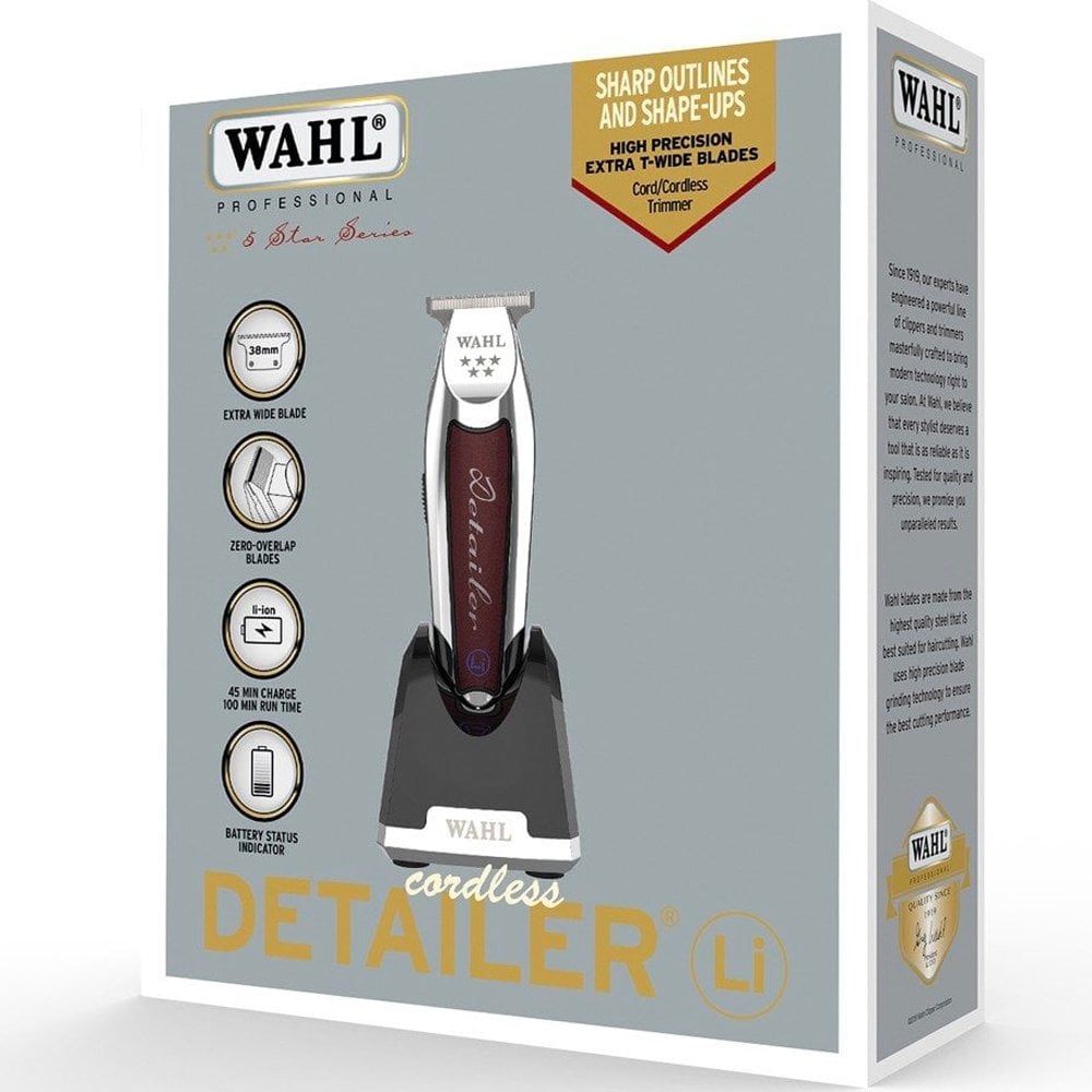 Wahl Cordless Detailer – Tondeuse professionnelle sans fil